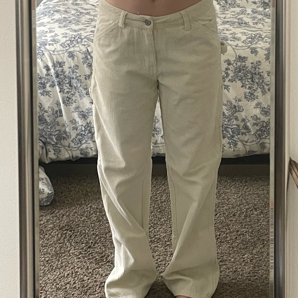 Dickies Cream Corduroy Pants - Straight Leg
